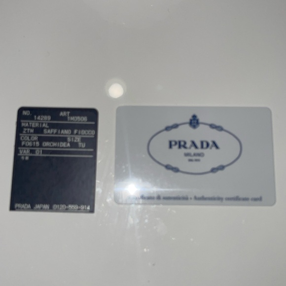 Prada Pink Saffiono Leather Long Wallet Front Bow Ribbon w Authentic Prada Card - Picture 14 of 14